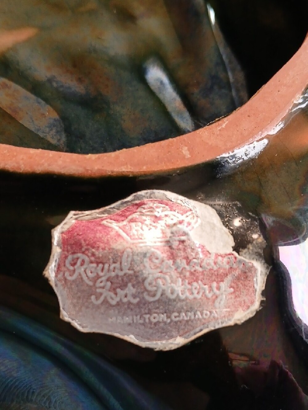 💕Royal Canadian Art Pottery Leaf Decorative Dish - Picture 8 of 8